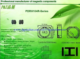 China PDRH104R Series Nickel core material Square High quality competitive shielded SMD Power Inductors supplier