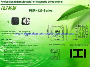 China PDRH129 Series 1.5uH~100uH Nickel core material Square High quality competitive shielded SMD Power Inductors supplier