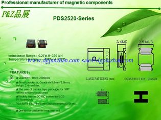 China PDS2520 Series 0.27uH~330uH Square Unshielded SMD Power Inductors supplier