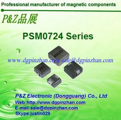 China PSM0724 Series 0.1~10uH Iron alloy Molding SMD High Current Inductors Chokes Square Size supplier