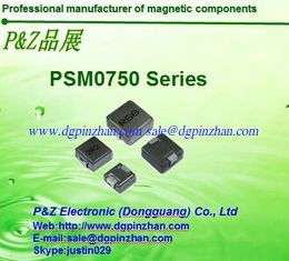 China PSM0750 Series 0.36~47uH Iron alloy Molding SMD High Current Inductors Chokes Square Size supplier