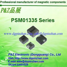 China PSM1335 Series 0.22~3.3uH Iron alloy Molding SMD High Current Inductors Chokes Square Size supplier
