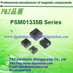 China PSM1335B Series 0.22~4.7uH Iron alloy Molding SMD High Current Inductors Chokes Square Size supplier
