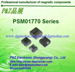 China PSM1770 Series 1.5~68uH Iron alloy Molding SMD High Current Inductors Chokes Square Size supplier