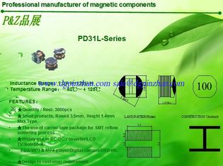 China PD31L Series 1.0μH~120μH Unshield SMD Power Inductors Round Size supplier