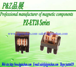 China PZ-ET28-Series1.8~35mH Common Mode Choke Line Filter Common Mode Inductor supplier
